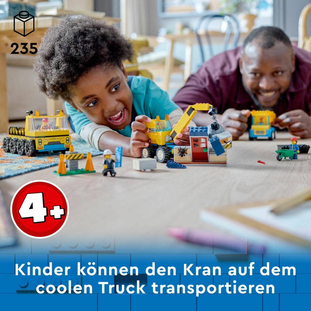 Produktabbildung Baufahrzeuge und Kran mit Abrissbirne