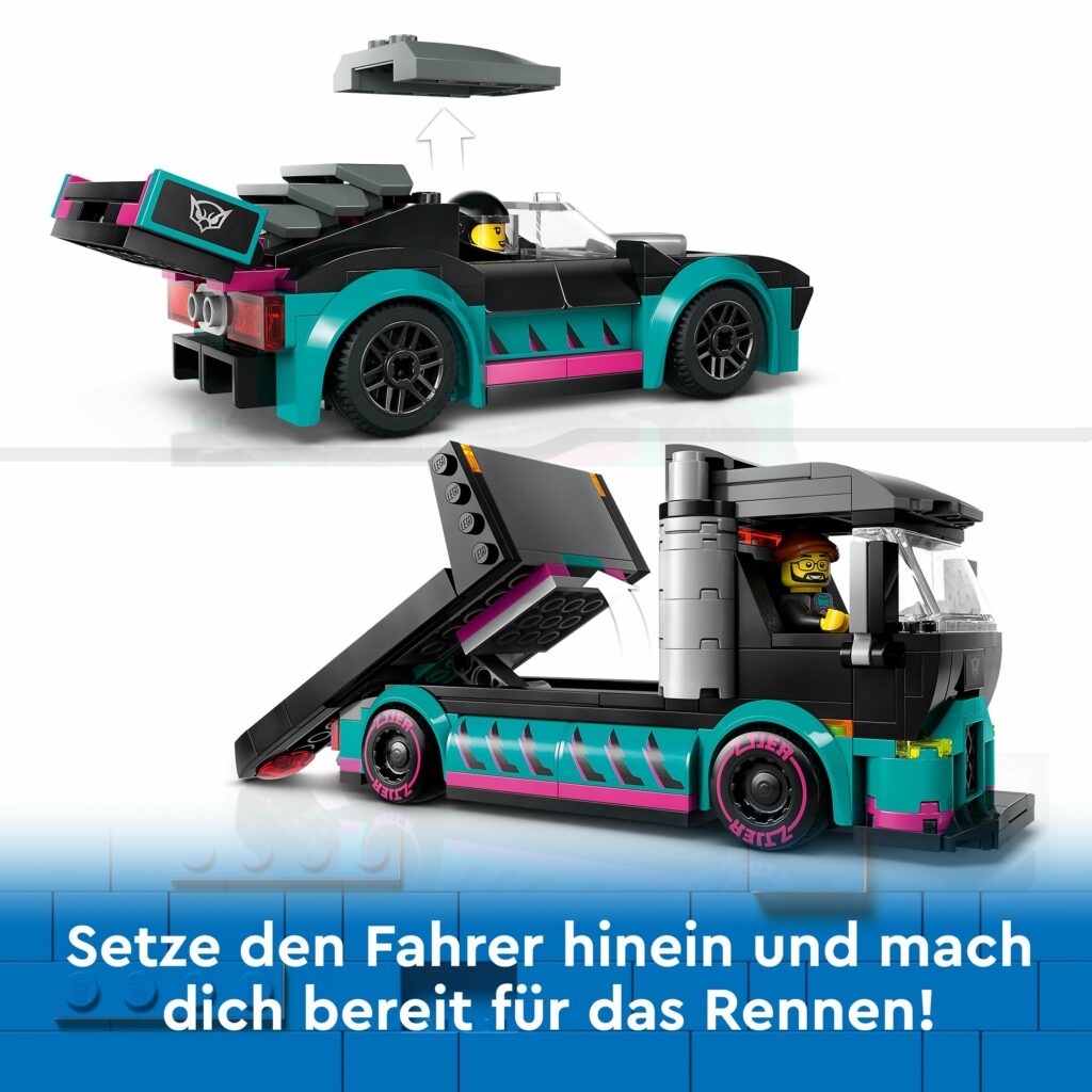 Produktabbildung Autotransporter mit Rennwagen