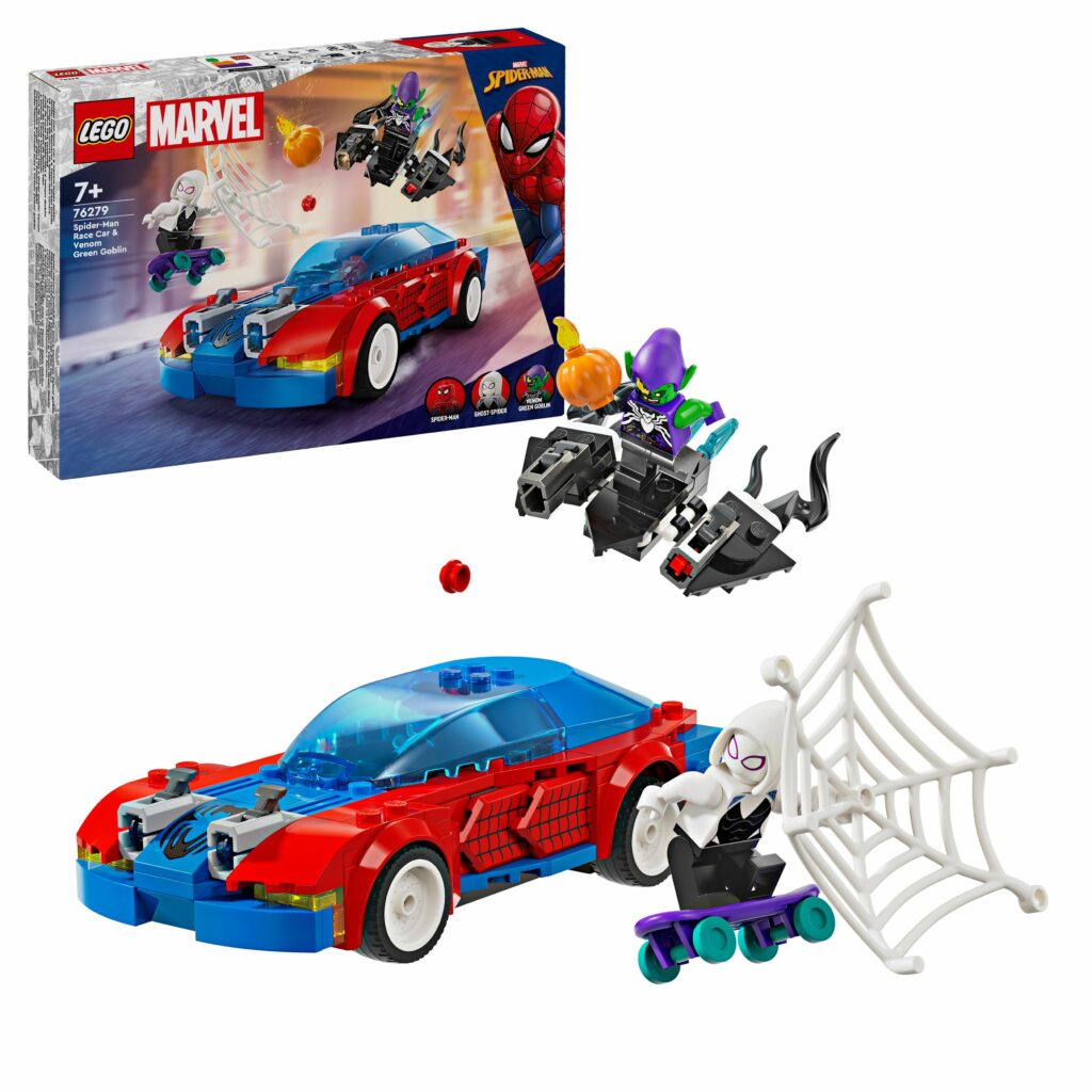 Produktabbildung Spider-Mans Rennauto & Venom Green Goblin