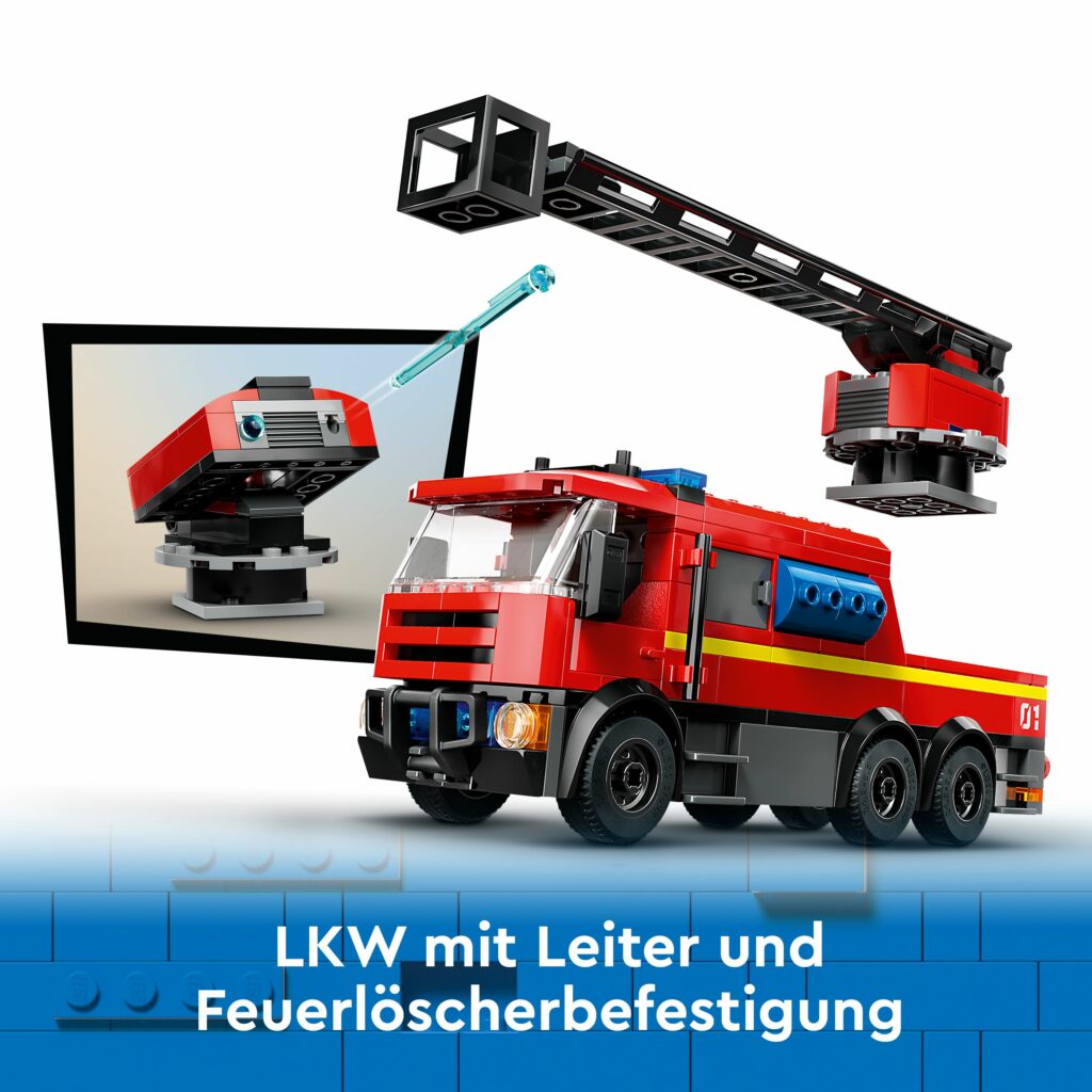 Produktabbildung Feuerwehrstation mit Drehleiterfahrzeug