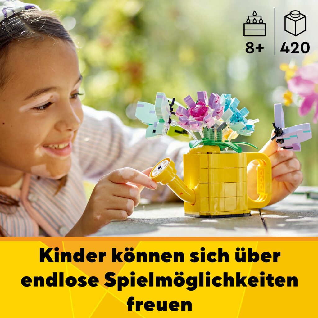 Produktabbildung Gießkanne mit Blumen