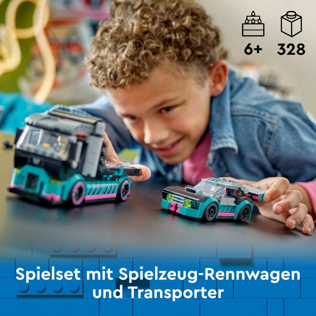 Produktabbildung Autotransporter mit Rennwagen