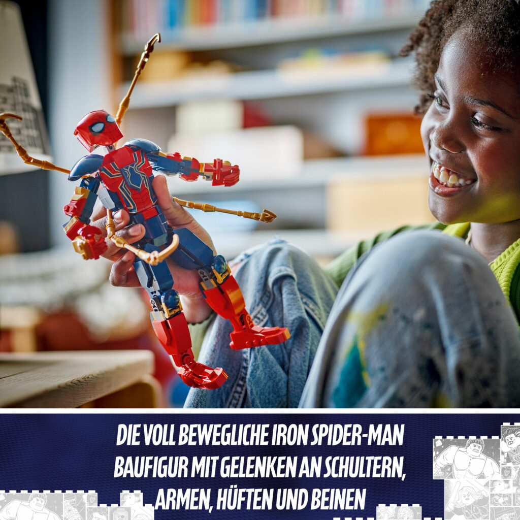 Produktabbildung Iron Spider-Man Baufigur
