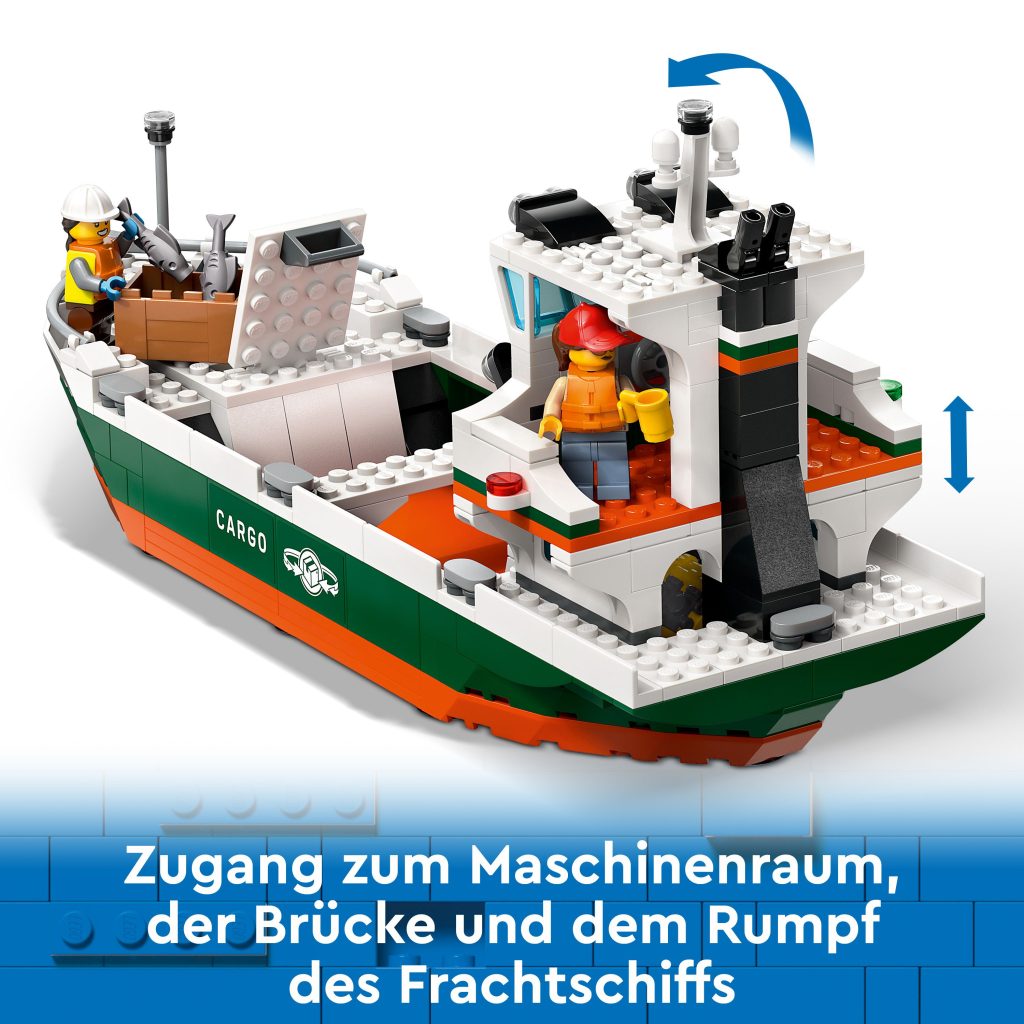 Produktabbildung Hafen mit Frachtschiff