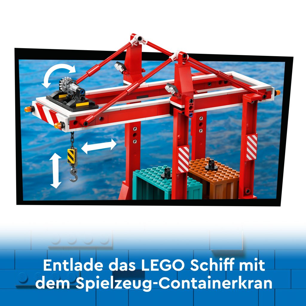 Produktabbildung Hafen mit Frachtschiff