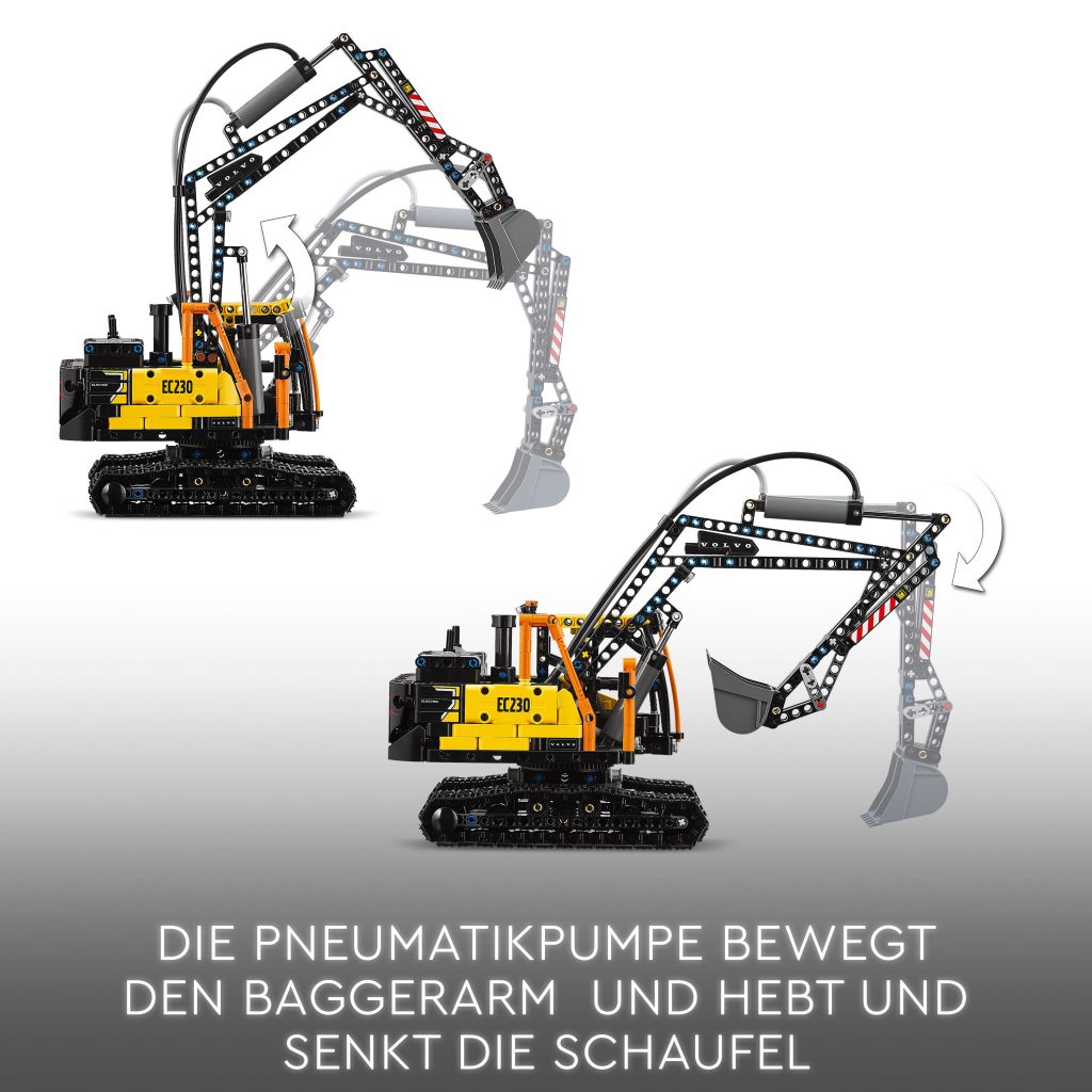 Produktabbildung Volvo FMX LKW mit EC230 Electric Raupenbagger