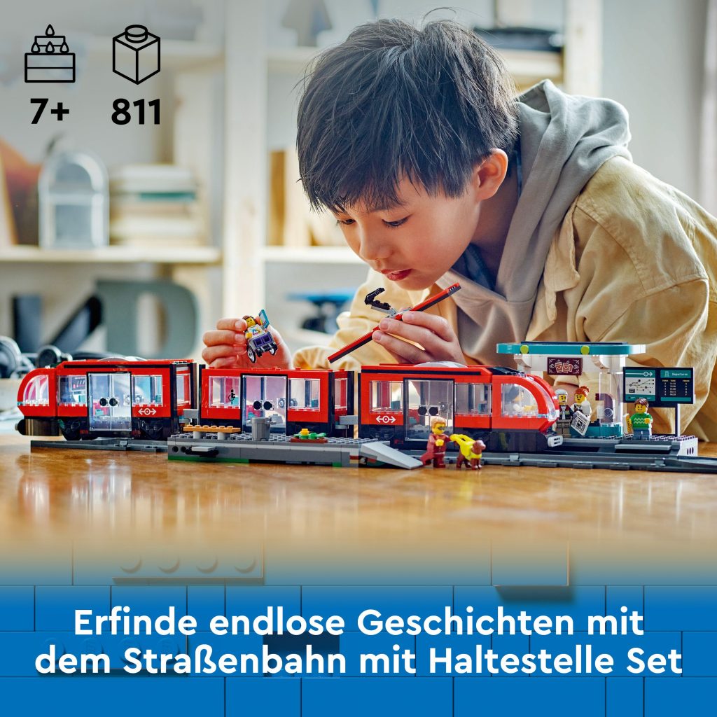 Produktabbildung Straßenbahn mit Haltestelle