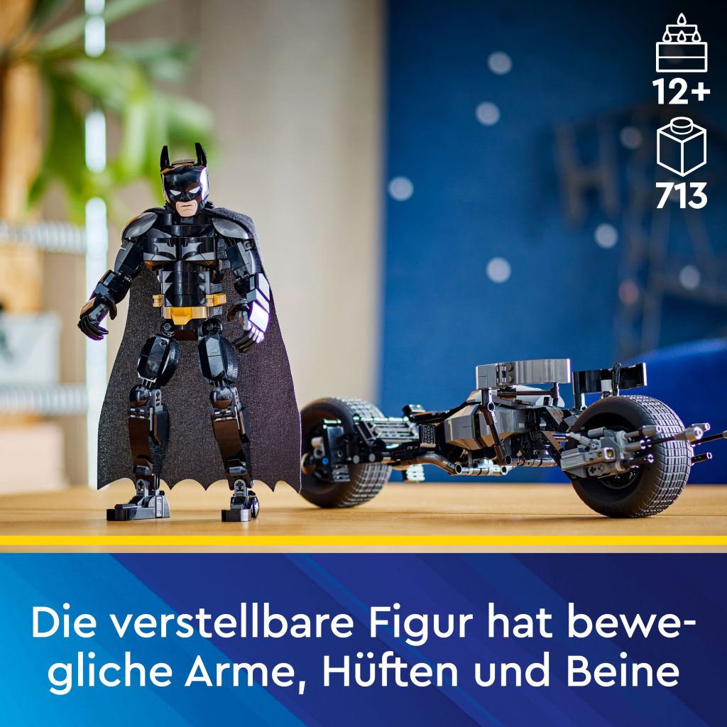 Produktabbildung Batman™ Baufigur mit dem Batpod