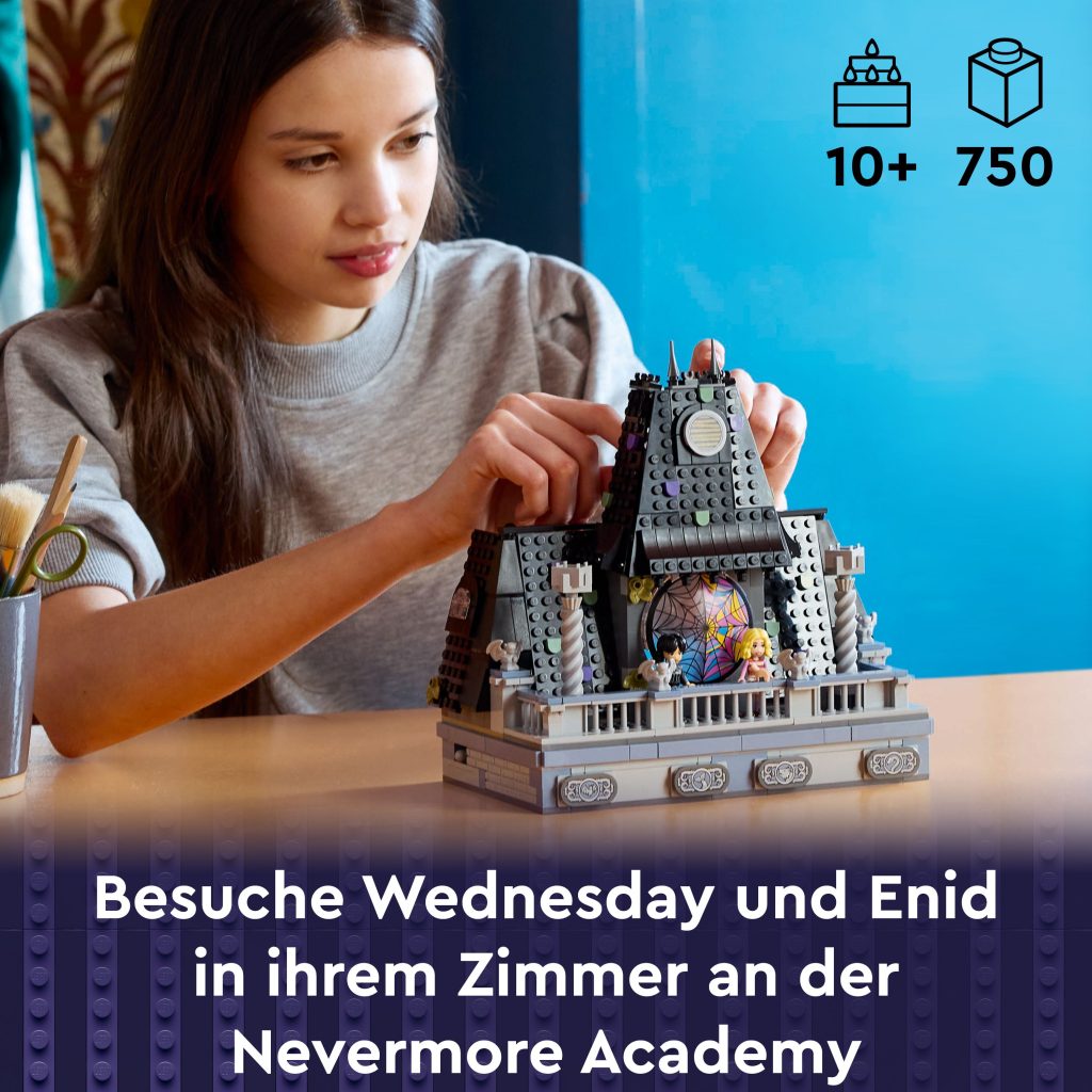 Produktabbildung Wednesdays und Enids Zimmer im Studentenwohnheim