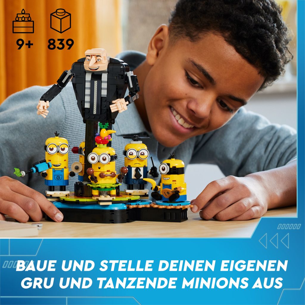 Produktabbildung Gru und die Minions aus LEGO® Steinen