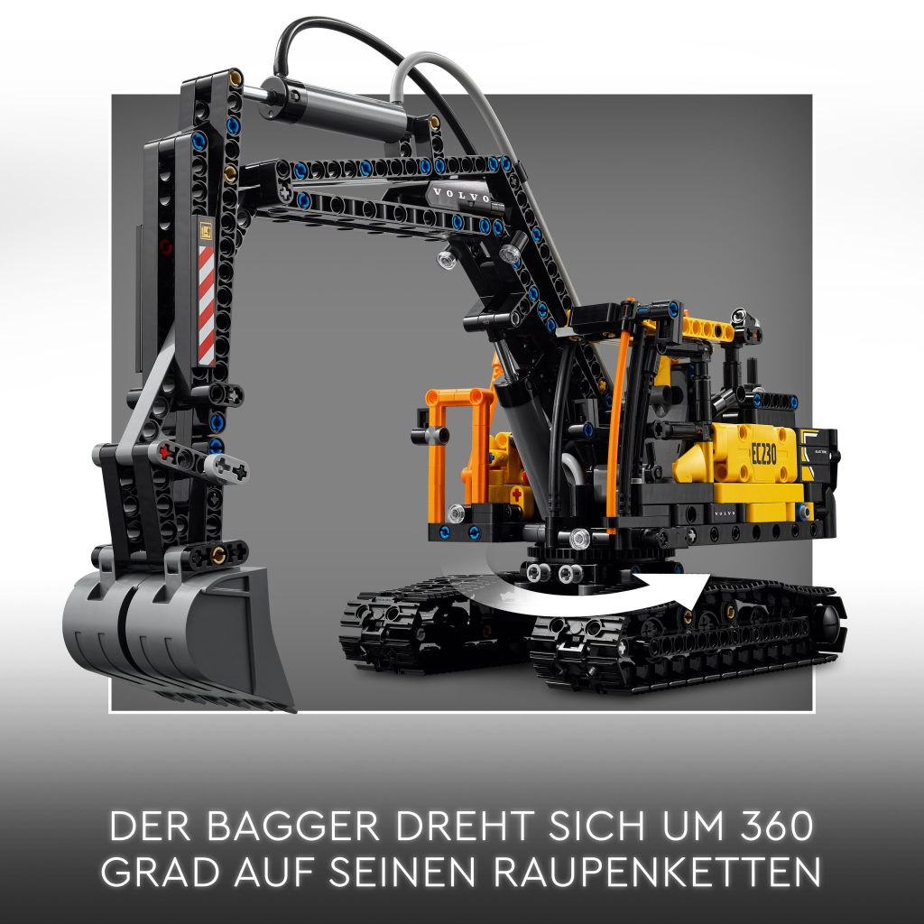 Produktabbildung Volvo FMX LKW mit EC230 Electric Raupenbagger