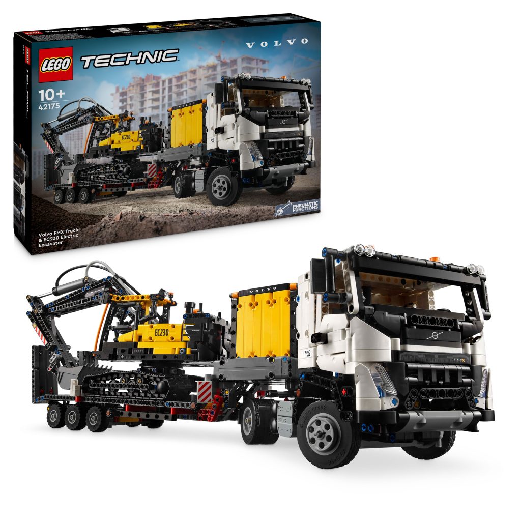 Produktabbildung Volvo FMX LKW mit EC230 Electric Raupenbagger