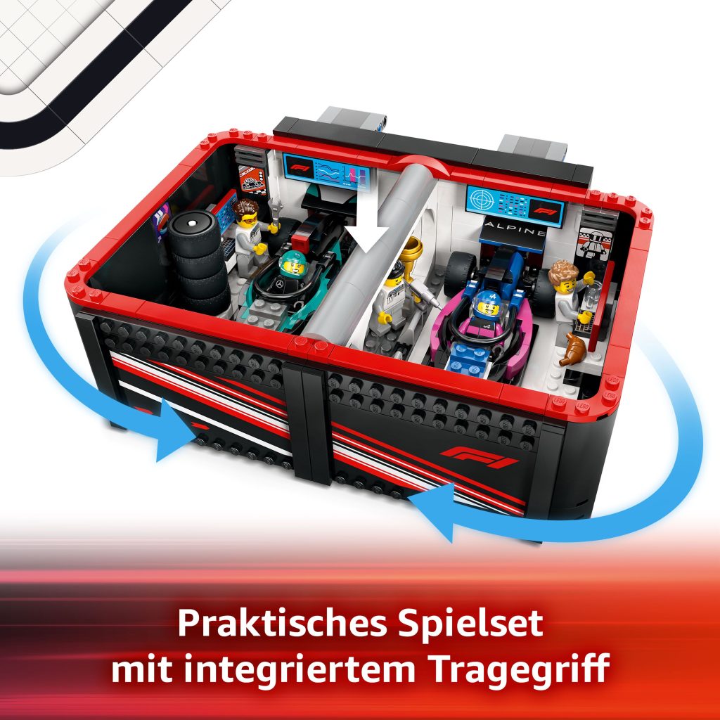 Produktabbildung F1® Garage mit Mercedes-AMG & Alpine Rennautos