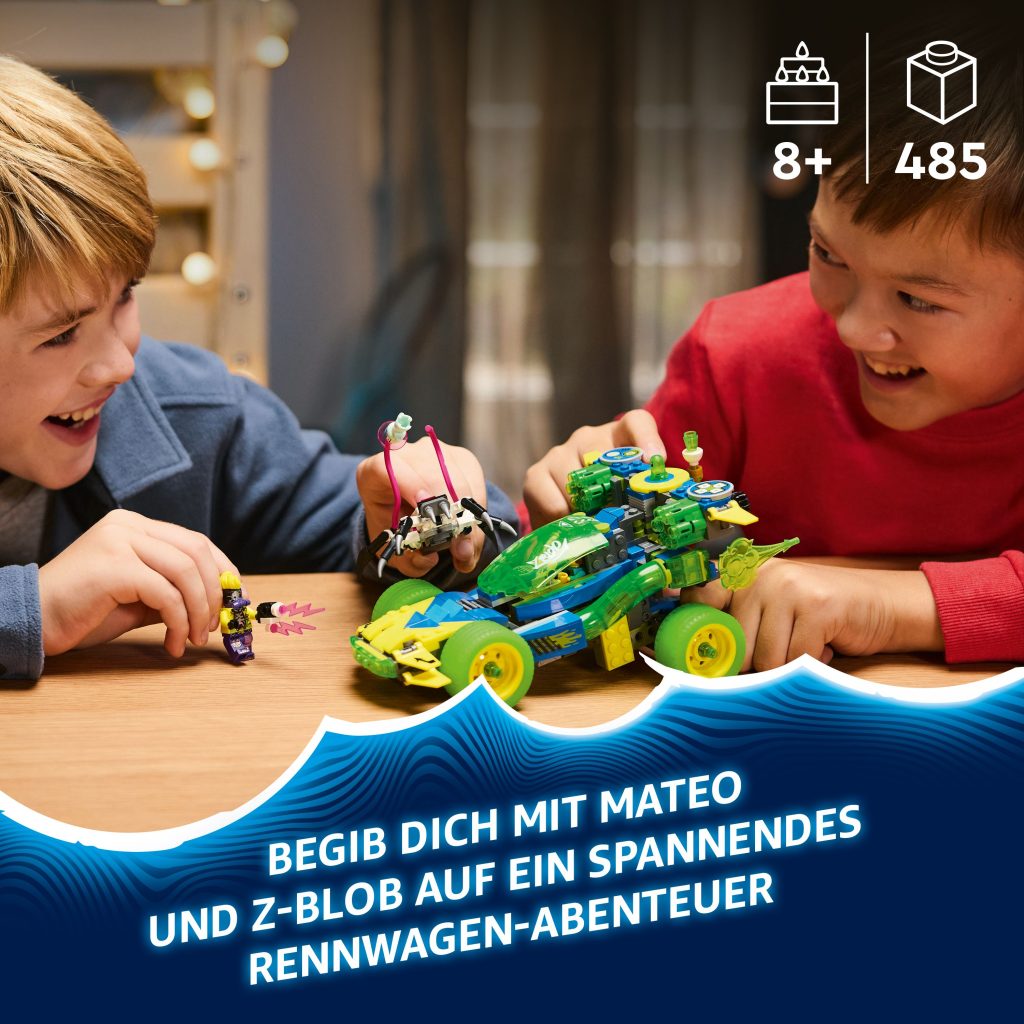 Produktabbildung Mateo mit dem Z-Blob Action-Rennwagen