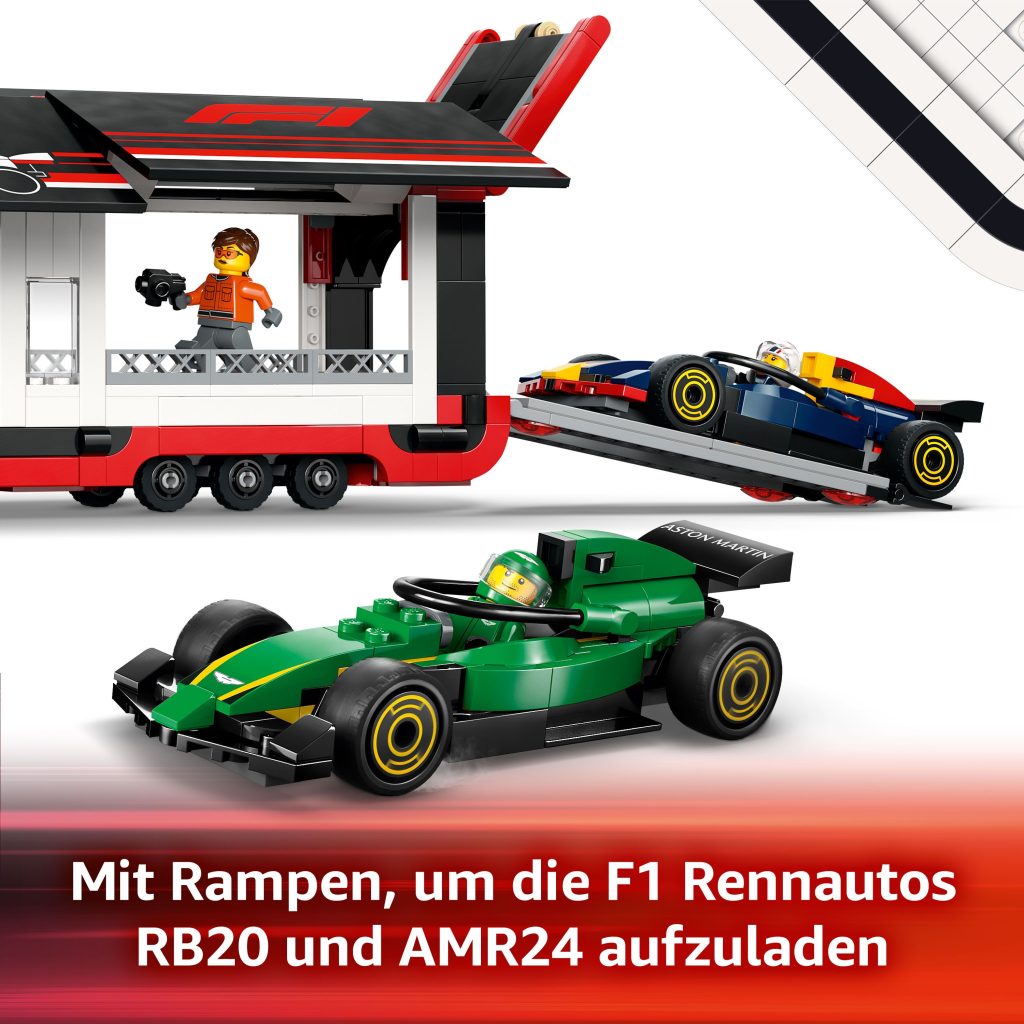 Produktabbildung F1® Transporter mit RB20 & AMR24 F1® Rennautos