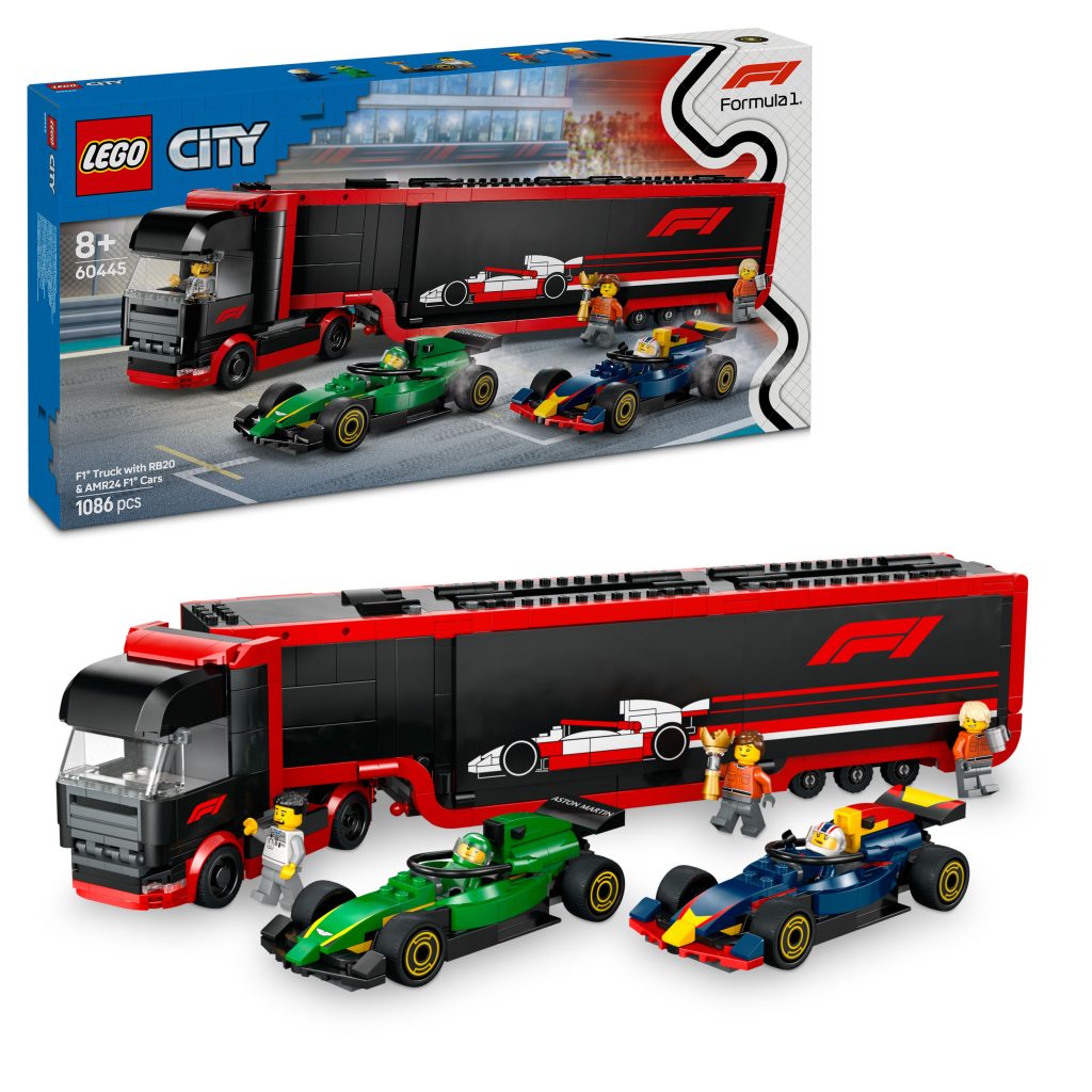 Produktabbildung F1® Transporter mit RB20 & AMR24 F1® Rennautos