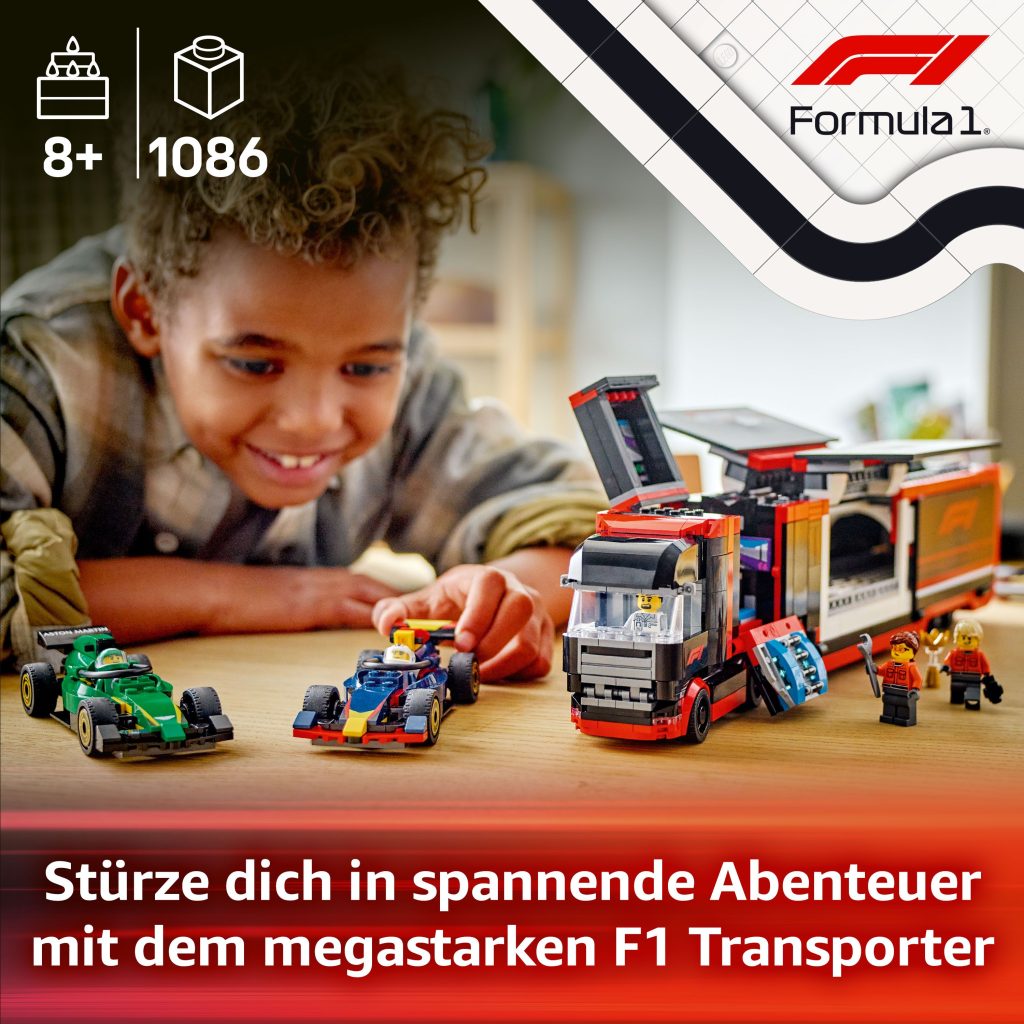 Produktabbildung F1® Transporter mit RB20 & AMR24 F1® Rennautos