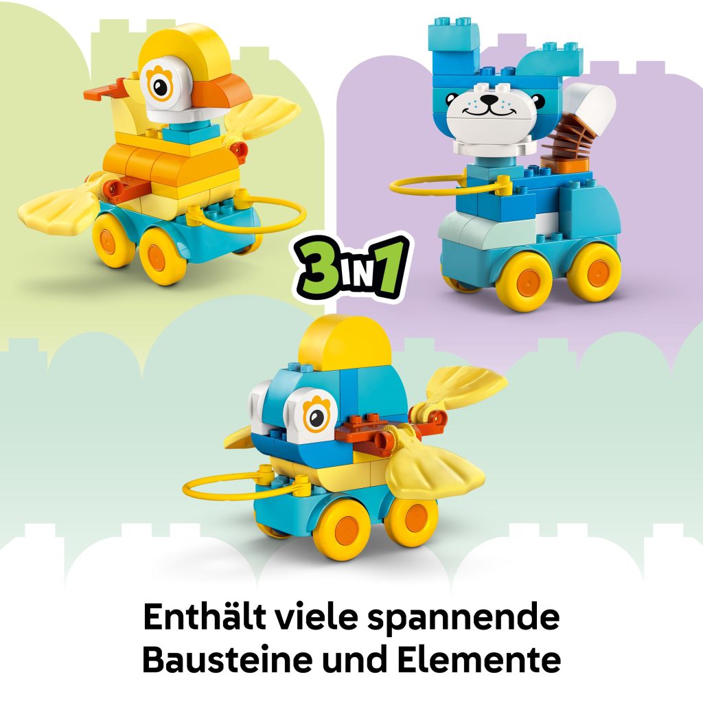 Produktabbildung Tiere auf Rädern 3-in-1-Set