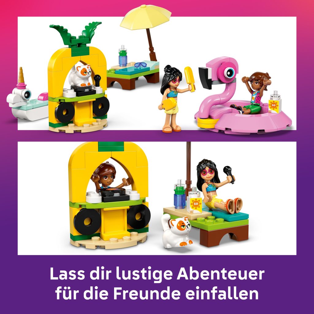 Produktabbildung Poolparty mit Einhorn und Flamingo