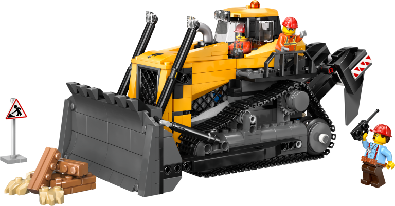 Gelber Bulldozer